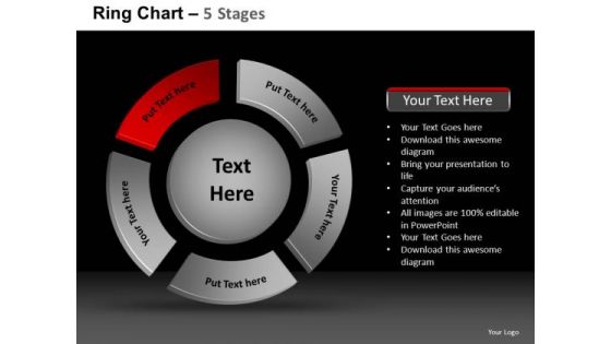 PowerPoint Themes Process Ring Chart Ppt Template