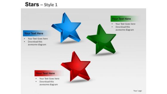 PowerPoint Themes Process Stars Ppt Templates