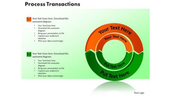 PowerPoint Themes Process Transaction Business Ppt Slides