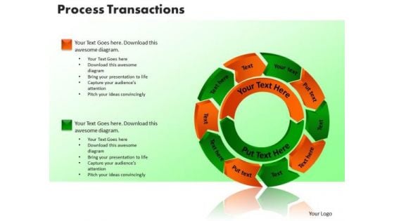 PowerPoint Themes Process Transaction Finance Ppt Design