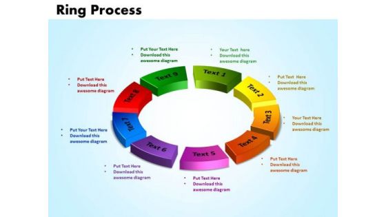 PowerPoint Themes Ring Process Marketing Ppt Slides