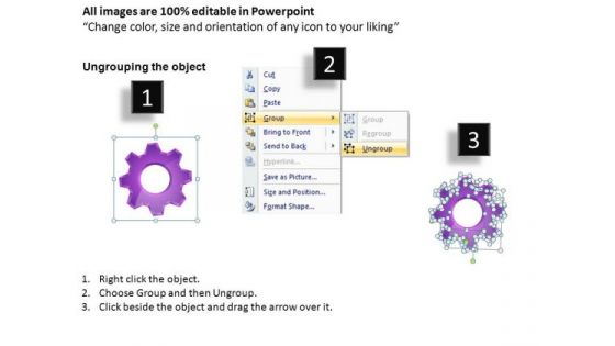 PowerPoint Themes Sales Gears Process Ppt Templates