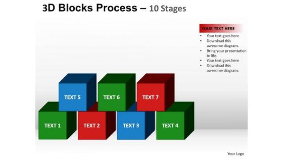 PowerPoint Themes Strategy Blocks Process Ppt Themes