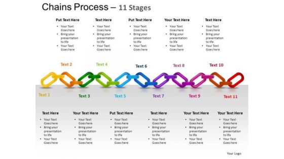 PowerPoint Themes Strategy Chains Ppt Slides