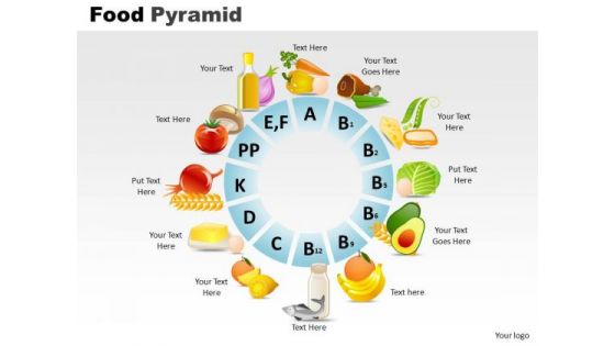 PowerPoint Themes Strategy Food Pyramid Ppt Process