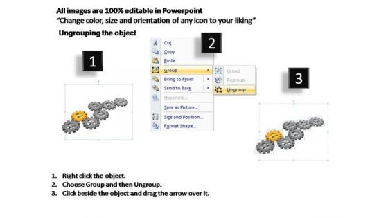 PowerPoint Themes Strategy Gears Process Ppt Templates