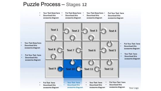 PowerPoint Themes Strategy Puzzle Process Ppt Backgrounds