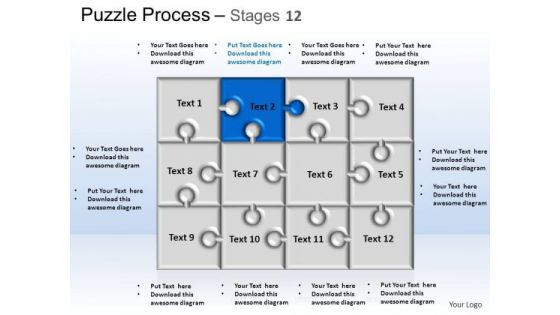 PowerPoint Themes Strategy Puzzle Process Ppt Designs