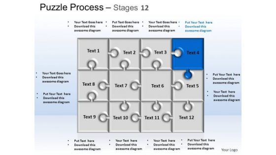 PowerPoint Themes Strategy Puzzle Process Ppt Layouts