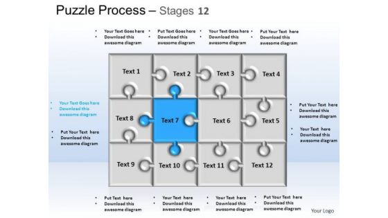 PowerPoint Themes Strategy Puzzle Process Ppt Presentation Designs