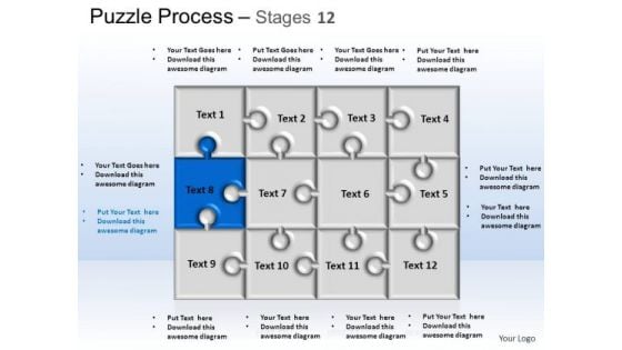 PowerPoint Themes Strategy Puzzle Process Ppt Process