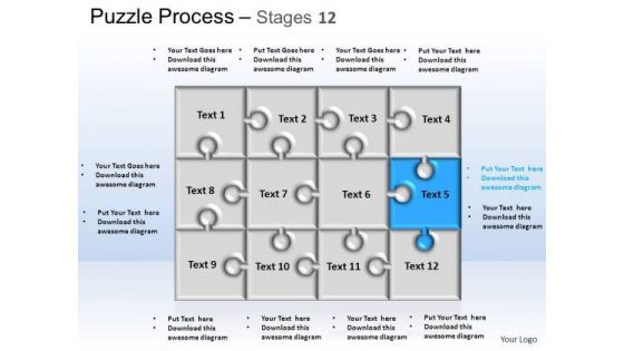 PowerPoint Themes Strategy Puzzle Process Ppt Slide Designs