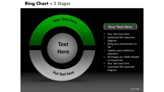 PowerPoint Themes Strategy Ring Chart Ppt Templates