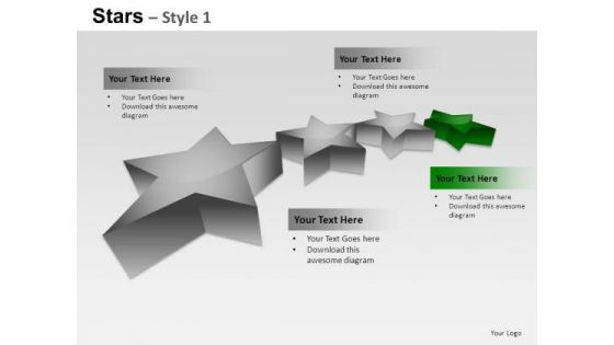PowerPoint Themes Strategy Stars Ppt Templates