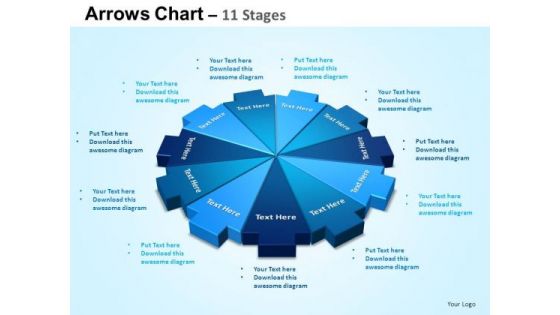 PowerPoint Themes Success Arrows Chart Ppt Template