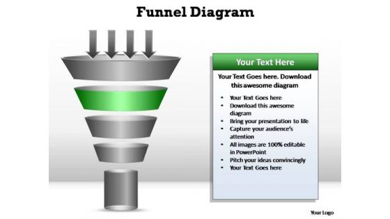 PowerPoint Themes Success Funnel Diagram Ppt Designs