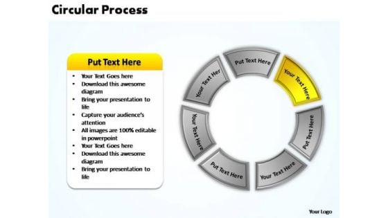 PowerPoint Themes Teamwork Circular Process Ppt Template