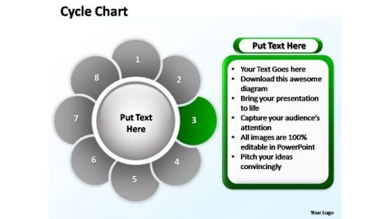 PowerPoint Themes Teamwork Cycle Chart  Ppt Template