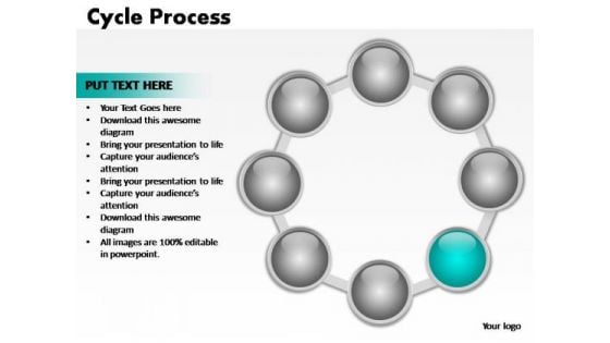 PowerPoint Themes Teamwork Cycle Process Ppt Design