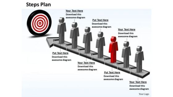 PowerPoint Themes Teamwork Steps Plan 7 Stages Style 6 Ppt Slides