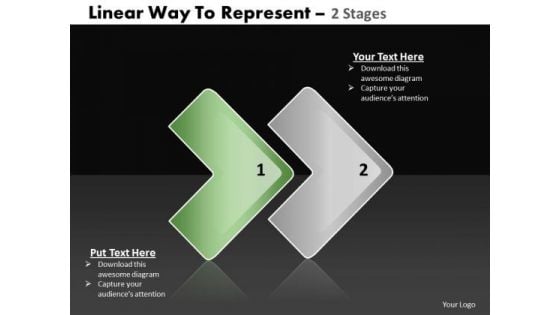 Ppt 2 State Diagram Linear Procurement Process PowerPoint Presentation Templates