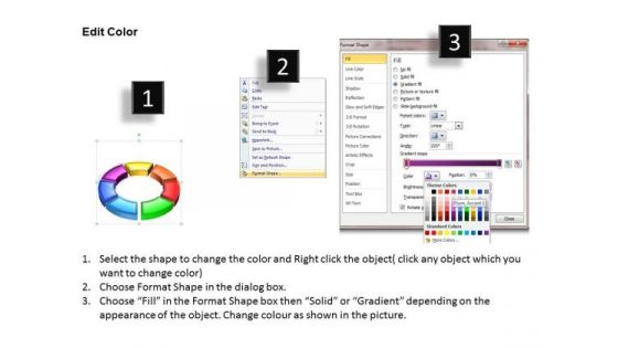 Ppt 3d Animated Multicolor Circular Procurement Process PowerPoint Presentation Templates