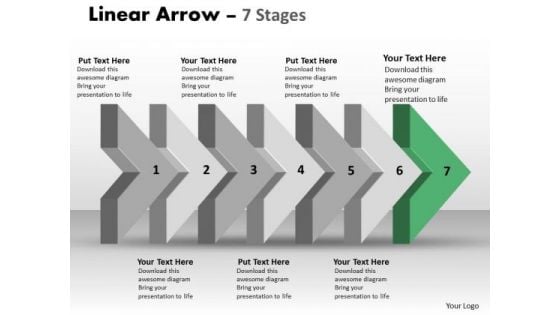 Ppt 3d Arrow Representing Logical Steps Working With Slide Numbers 8 Design