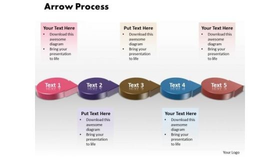 Ppt 3d Circle Arrow Process Flow Free Fishbone Diagram PowerPoint Template Templates