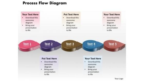 Ppt 3d Circle Arrow Process Flow Network Diagram PowerPoint Template Templates