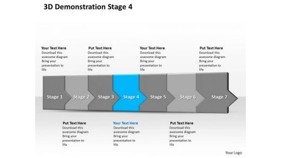 Ppt 3d Consecutive Demonstration To Prevent Banking Losses Seven Steps Stage 4 PowerPoint Templates