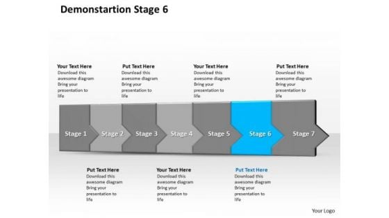 Ppt 3d Consecutive Demonstration To Prevent Banking Losses Seven Steps Stage 6 PowerPoint Templates