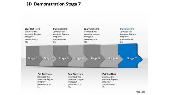 Ppt 3d Consecutive Demonstration To Prevent Banking Losses Seven Steps Stage 7 PowerPoint Templates