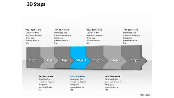 Ppt 3d Consecutive Demonstration To Stop Banking Losses Seven Steps PowerPoint Templates