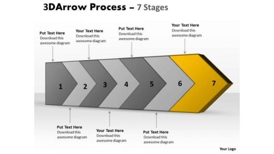 Ppt 3d Continuous Arrow PowerPoint Slide Numbers Spider Diagram Template 8 Graphic