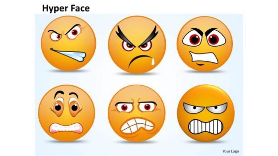 Ppt 3d Emoticon Showing Hyper Face Operations Management PowerPoint Business Templates