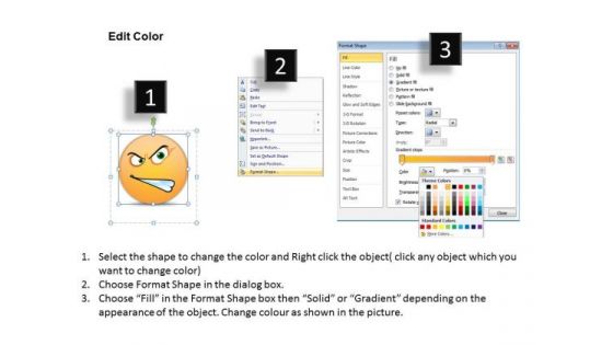 Ppt 3d Emoticon Showing Hyper Face Operations Management PowerPoint Business Templates