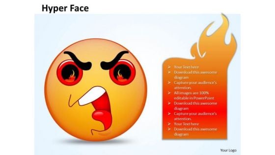 Ppt 3d Emoticon Showing Hyper Face Operations Management PowerPoint Templates