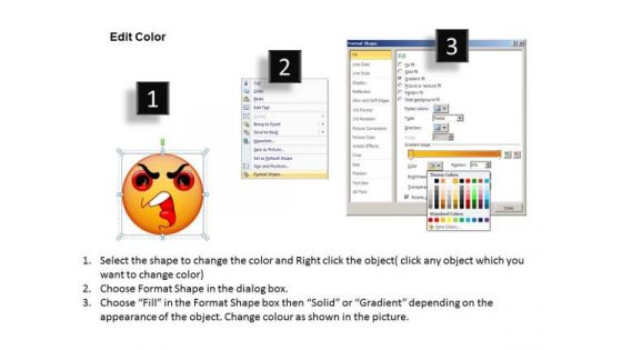 Ppt 3d Emoticon Showing Hyper Face Operations Management PowerPoint Templates