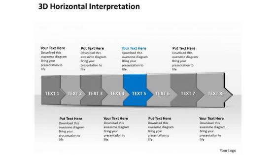 Ppt 3d Horizontal Illustration To Hold Off Marketing Losses Eight Steps PowerPoint Templates