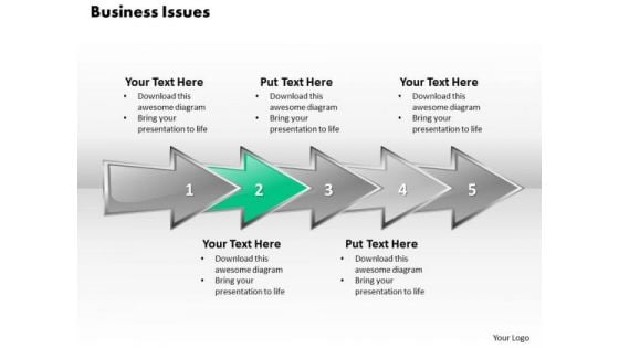 Ppt 3d Linear Abstraction To Demonstrate Business Issues Six Steps PowerPoint Templates