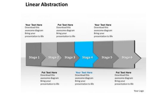 Ppt 3d Linear Abstraction To End Business Losses Six Create PowerPoint Macro Templates