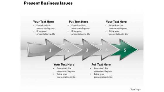 Ppt 3d Linear Abstraction To Present Business Issues Six Steps PowerPoint Templates