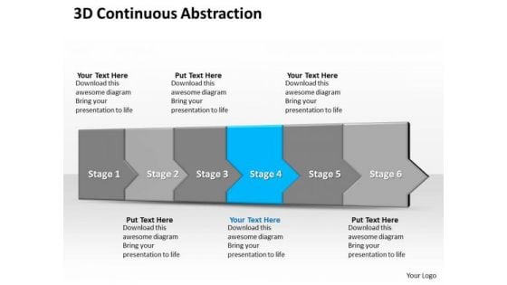 Ppt 3d Linear Abstraction To Shut Off Business Losses Six Steps PowerPoint Templates