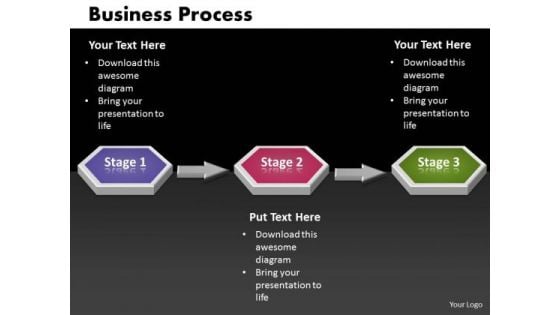 Ppt 3d Linear Business PowerPoint Presentation Process Flow Charts Templates