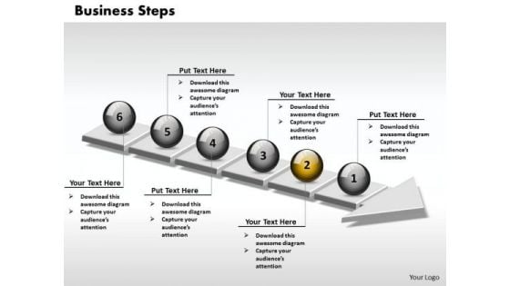 Ppt 3d Linear Illustration Of Business PowerPoint Presentation Steps 6 Stages Templates