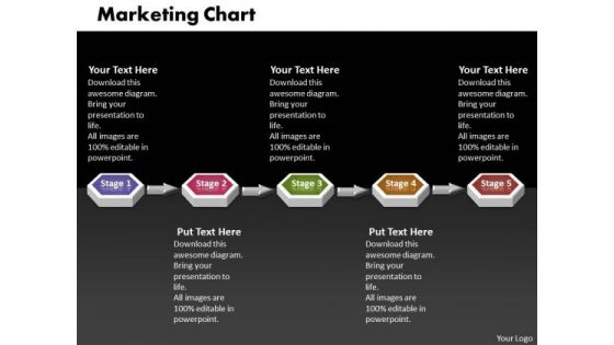 Ppt 3d Linear Mobile Marketing PowerPoint Presentation Flow Chart Templates