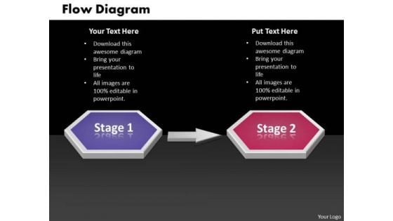 Ppt 3d Linear Work Flow Swim Lane Diagram PowerPoint Template Templates