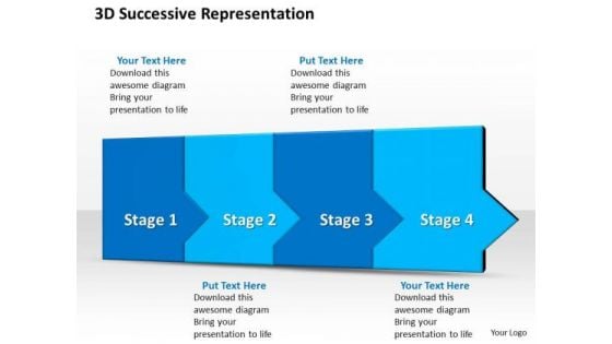 Ppt 3d Successive Representation To Prevent Finance Losses Four Steps PowerPoint Templates