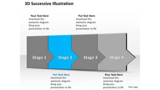 Ppt 3d Successive Representation To Prevent Marketing Losses Four Steps PowerPoint Templates