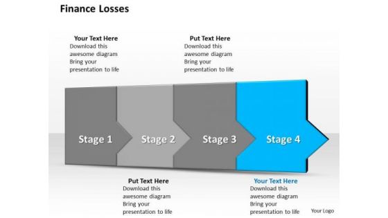 Ppt 3d Successive Representation To Restrict Finance Losses Four Steps PowerPoint Templates